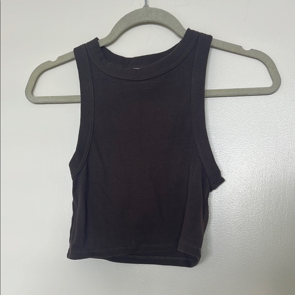 Brown Crop Top